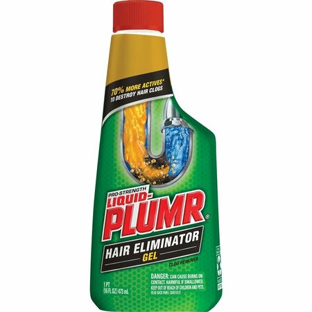 LIQUID-PLUMR Liquid Plumr Hair Clog Eliminator 16 Oz. Gel Drain Opener & Cleaner 31019